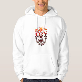 Sudadera Color de la caída cabeza del esqueleto estampado m