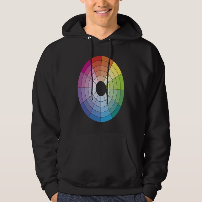 Sudadera Color Wheel Artistic Artist Cute Fun Beautiful (Anverso)