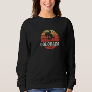 Sudadera Colorado Antiguo País Occidental Retro