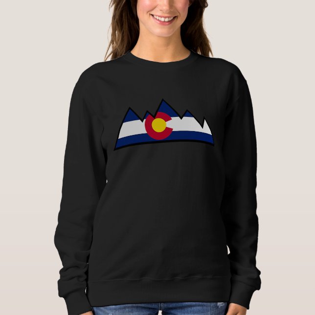 Sudadera Colorado Flag USA Mountains (Anverso)
