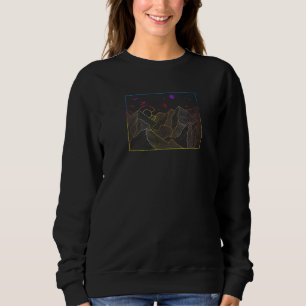 Sudadera Colorado Flag Vintage Outdoor Mountain Graphic 2