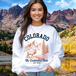 Sudadera Colorado Mountain Deer Sweatshirt | Nature Lover 