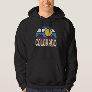 Sudadera Colorado Retro Mountain Sunset Outdoor Vanlife Exp