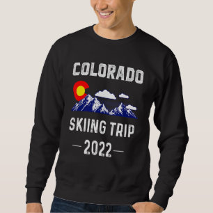 Sudadera Colorado Skiing Trip 2022 Denver Map Flag Co Souve