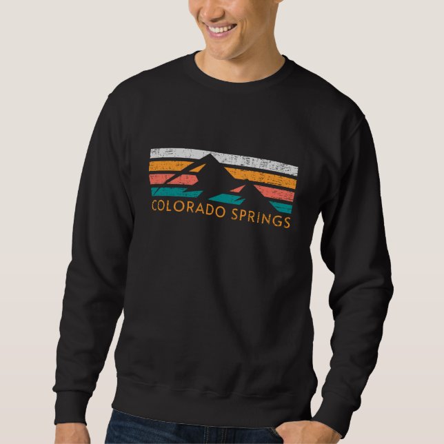 Sudadera Colorado Springs Retro  (Anverso)