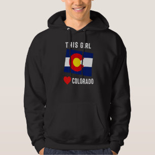 Sudadera Colorado State Denver Flag Souvenir Mountain Vinta