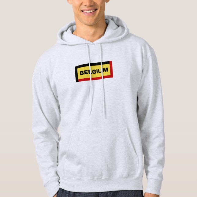Sudadera Colores de bandera de Bélgica (Anverso)