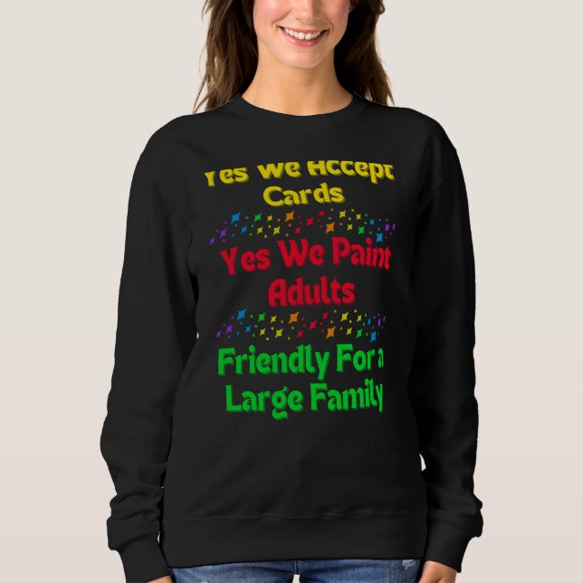 Sudadera Colores de pintura facial profesional (Anverso)
