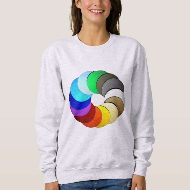 Sudadera Colores Diseños de belleza (Anverso)