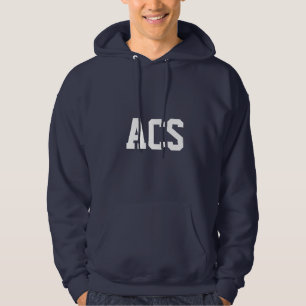 Sudadera Colores escolares azul marino y blanco con letras