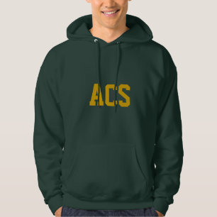 Sudadera Colores escolares verdes y dorados con letras