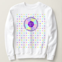 Colores pasteles y corazones morados golpeando