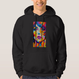 Sudadera Colores retro colorfu de arte pop hippie de los añ