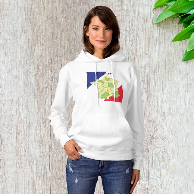 Sudadera Colores Y Mapa Nacionales De Francia (Subido por el creador)