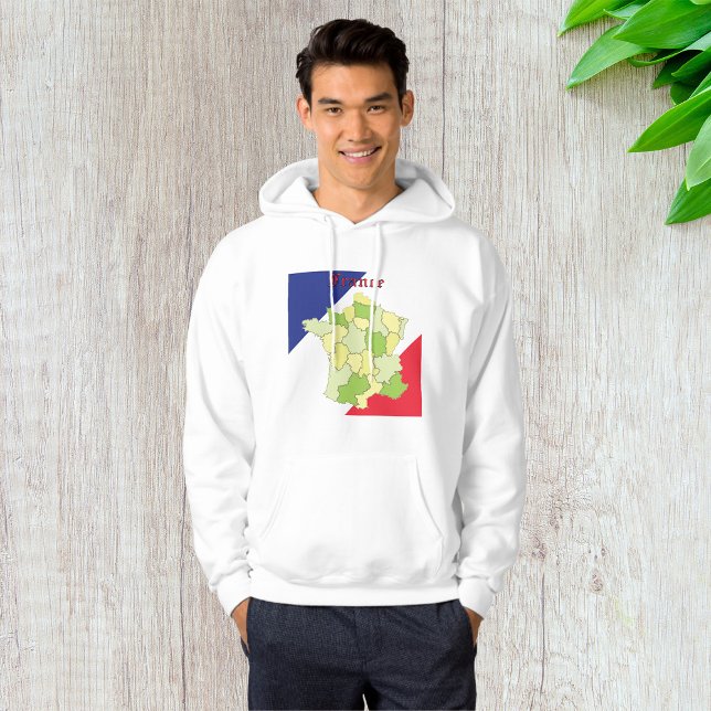 Sudadera Colores Y Mapa Nacionales De Francia (Subido por el creador)
