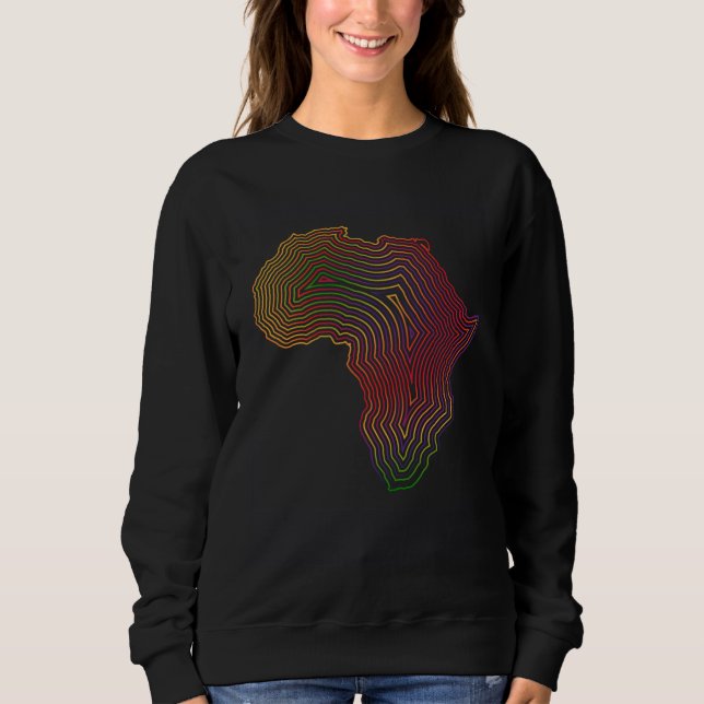 Sudadera Colorful African Vibes Vibrant Multicolor Soundwav (Anverso)