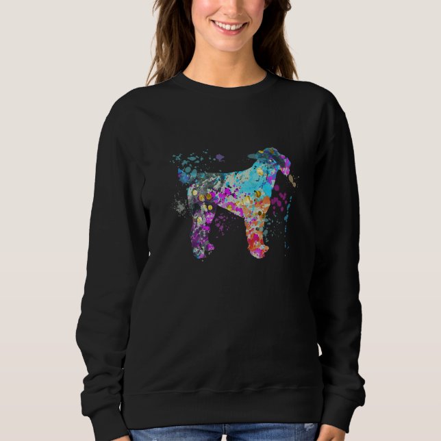 Sudadera Colorful Airedale Terrier  Dog Airedale Terriers (Anverso)