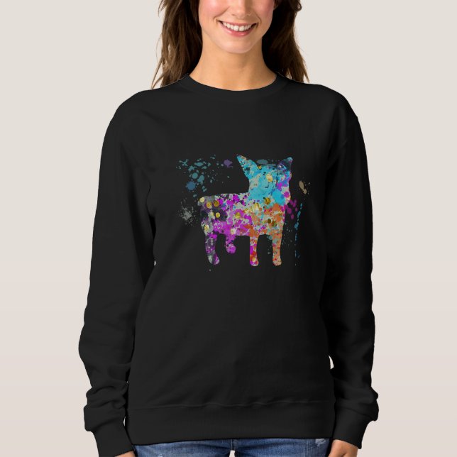 Sudadera Colorful Boston Terrier  Dog Boston Terriers (Anverso)