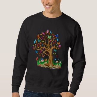 Sudadera Colorful Butterfly Tree