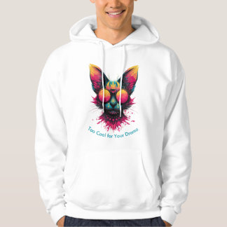 Sudadera Colorful Cat with Glasses Men's Hoodie
