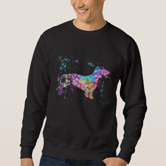 Sudadera Colorful Dachshund   Dog Dachshunds (Anverso)