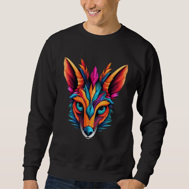 Sudadera Colorful Geometric Numbat Noombat Walpurti Pop Ani (Anverso)