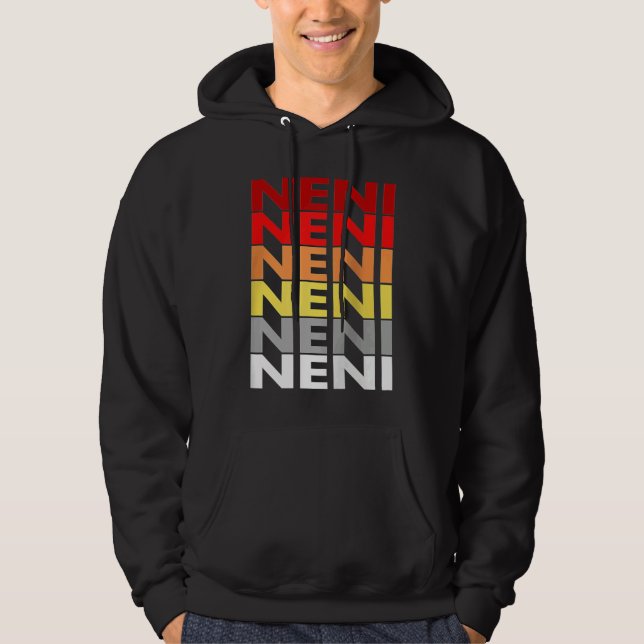 Sudadera Colorful Neni in Hungarian Aunt in Hungarian Neni  (Anverso)