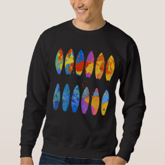 Sudadera Colorful Surfing Surfer Surfboard Graphic
