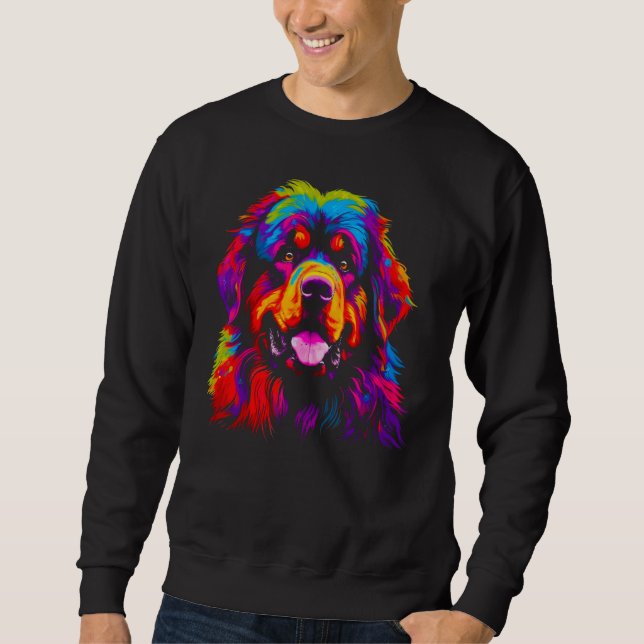 Sudadera Colorful Tibetan Mastiff Dog (Anverso)