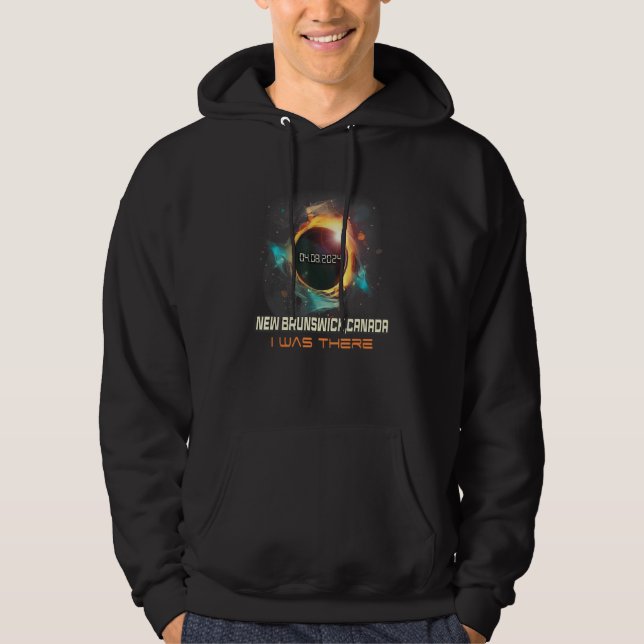 Sudadera Colorful Total Solar Eclipse 2024 New Brunswick Ca (Anverso)