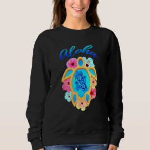 Sudadera Colorida Aloha Hawaii Vacaciones Tortuga marina