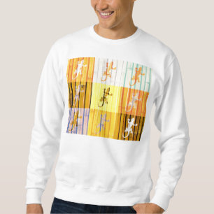 Sudadera Colorida camiseta de geckos