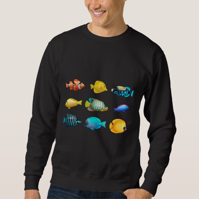 Sudadera Colorida colección de peces (Anverso)