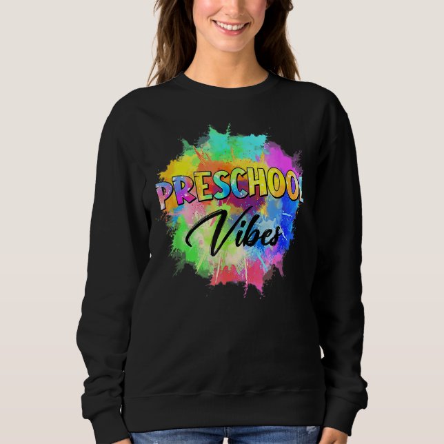Sudadera Colorida Estudiante De Tomas De Preescolar De Vuel (Anverso)