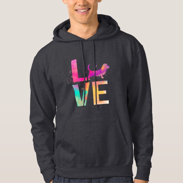 Sudadera colorida madre de perro de perritos (Anverso)