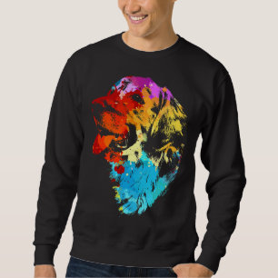 Sudadera Colorida Obra de Golden Retriever
