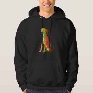 Sudadera Colorida pintura salpicada Mascota realista Rhodes