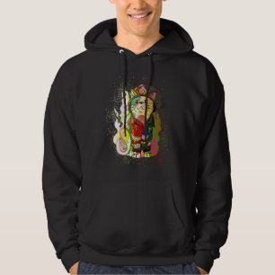 Sudadera Colorida pintura salpicadura bombero de gato bombe