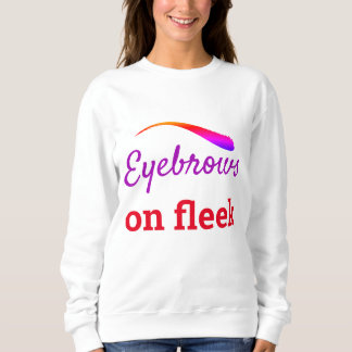Sudadera Coloridas cejas en la cara de la moda de los impru