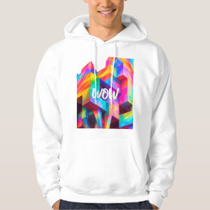 Sudadera Colorido Abstracto Geométrico Modo Vibrante