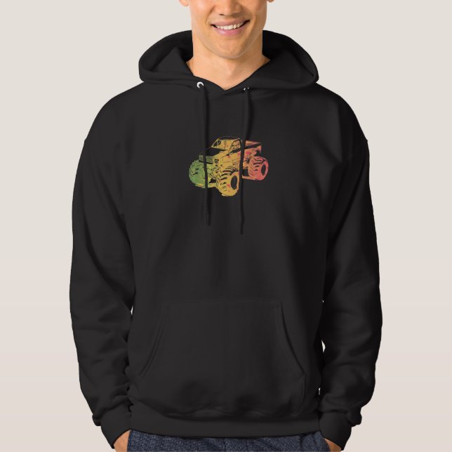 Sudadera Colorido arte de un camión (Anverso)