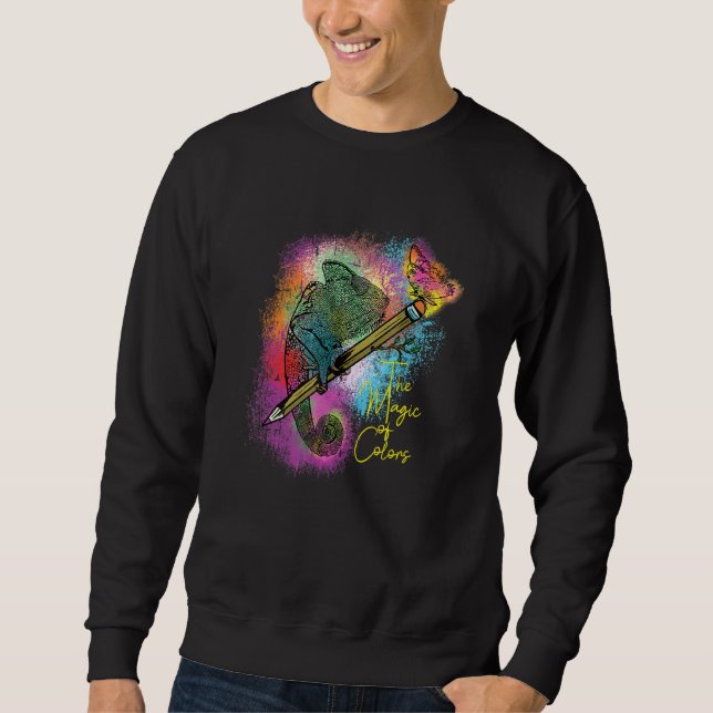 Sudadera Colorido de la mariposa de Chameleon (Anverso)