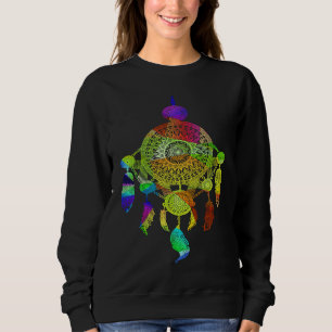 Sudadera Colorido Dreamcatcher Feathers Tribal Native Ameri