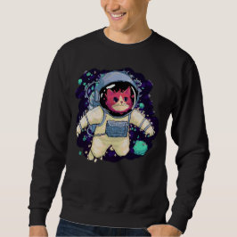 Sudadera Colorido gato astronauta