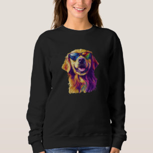 Sudadera Colorido Golden Retriever Art Dog Dueño Canine Lov