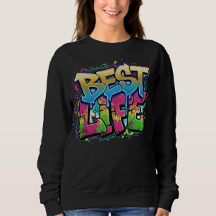 Sudadera Colorido Graffiti Style Motivational Wear