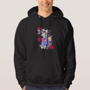 Sudadera Colorido Koi Fish Water Lotus Japonés Koi Pond Ko