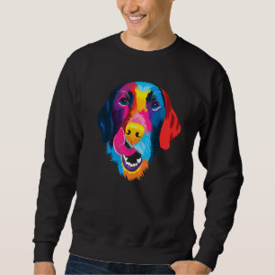 Sudadera Colorido labrador resumen colorido pintura labrado