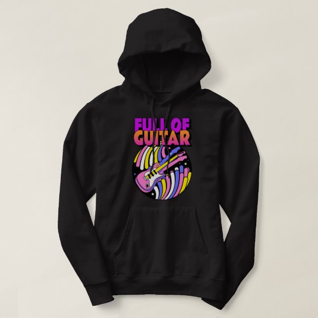 Sudadera Colorido Lleno De Guitarra (Diseño del anverso)
