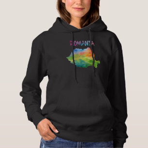 Sudadera Colorido Mapa Aislado De Rumania En Colorf De Colo